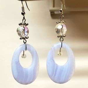 Light Blue Handmade Earrings